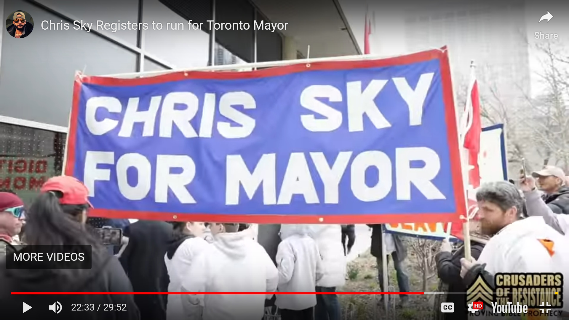 Chris Sky Saccoccia for Toronto Mayor Make Toronto Great Again